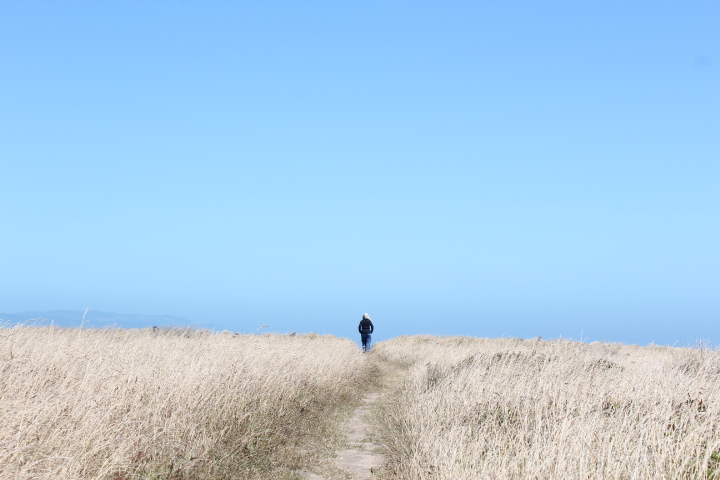 On the trail at Chimney Rock, Point Reyes National Seashore Park, California July 2012