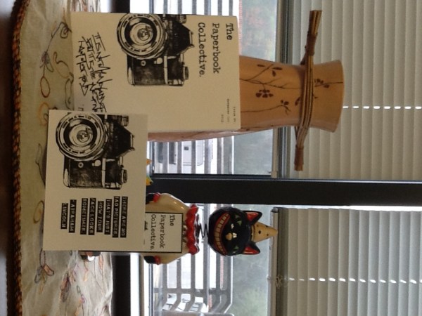 The magazine, a card, and a bookmark!