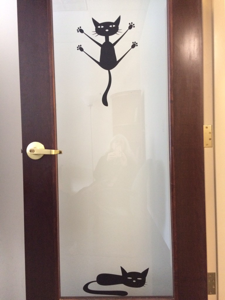 Marking my territory.